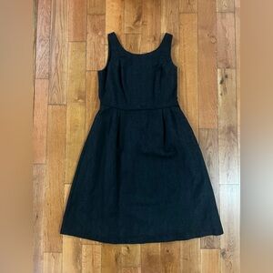 Lands' End Classic Black Midi Dress (Special Edition)